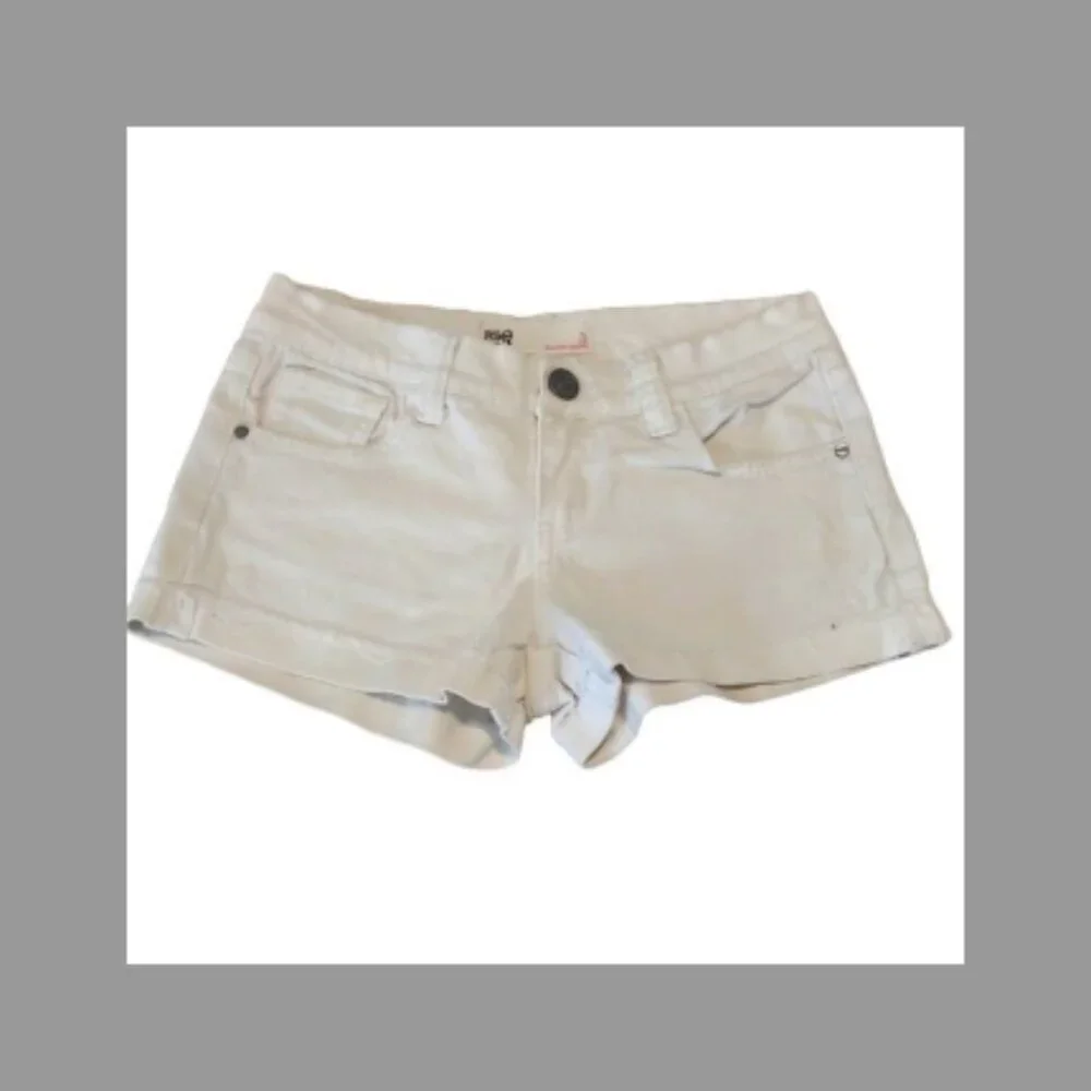 RSQ Denim White Malibu Shorts Size 3 EUC M-121
